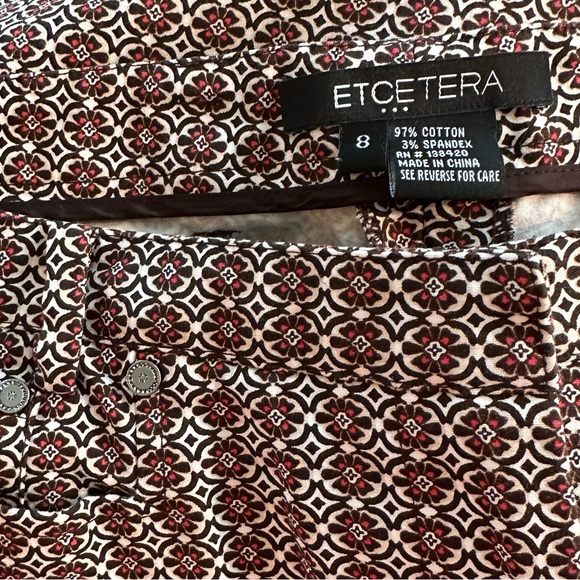 ETCETERA Geo Flora Print Ankle-Length Pant - Picture 5 of 11